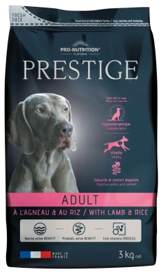 Pro-Nutrition PRESTIGE ADULT LAMB/RICE Сухий корм для дорослих собак усіх порід з ягням та рисом (без пшениці та сої)