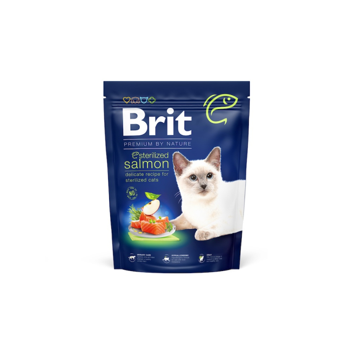 Brit Premium by Nature Cat Sterilized Salmon Сухий корм з лососем для стерилізованих котів