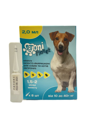 Petoni Planet Краплі протипаразитарні для собак (10 - 40+ кг)