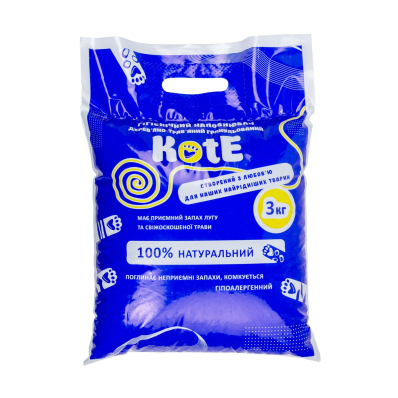 KotE Дерев'яно - трав'яний гігієнічний наповнювач для котячих туалетів