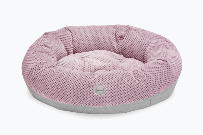 Harley and Cho Bagel Pink Овальний лежак для собак і котів