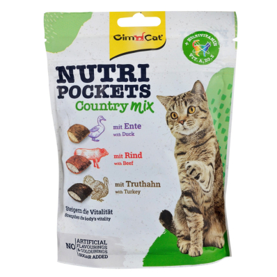 GimCat Nutri Pockets - вітамінні ласощі для котів (кантрі мікс)