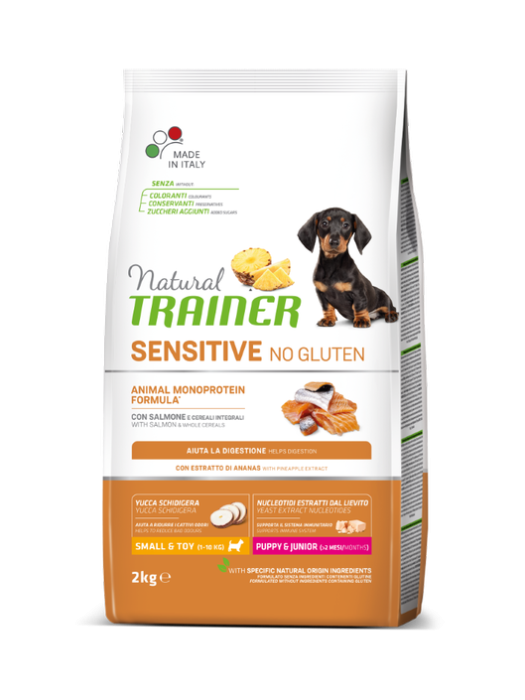 Trainer Natural Sensitive Puppy & Junior Mini With Salmon - cухий корм для цуценят дрібних порід з чутливим травленням