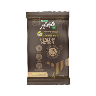 Nature's Protection Lifestyle Grain Free White fish Healthy Motion Беззернові ласощі з білою рибою для активних дорослих собак всіх порід