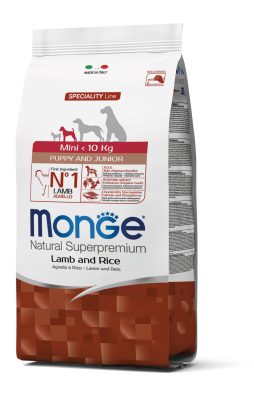 Monge Dog Mini Puppy & Junior - сухий корм з ягням для цуценят та молодих собак дрібніх порід
