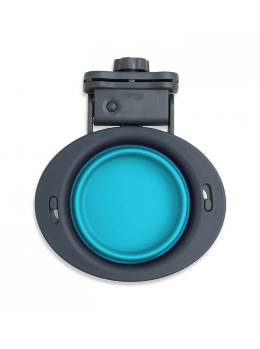 Dexas Collapsible Kennel Bowl - Миска складна з кріпленням на клітку для собак та котів, 240 мл, блакитна