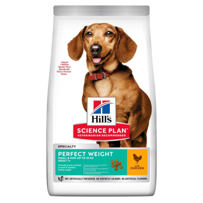 Hill’s SP Canine Adult Small & Miniature Perfect Weight Сухий корм для підтримки ваги дорослих малих та мінатюрних собак, з куркою