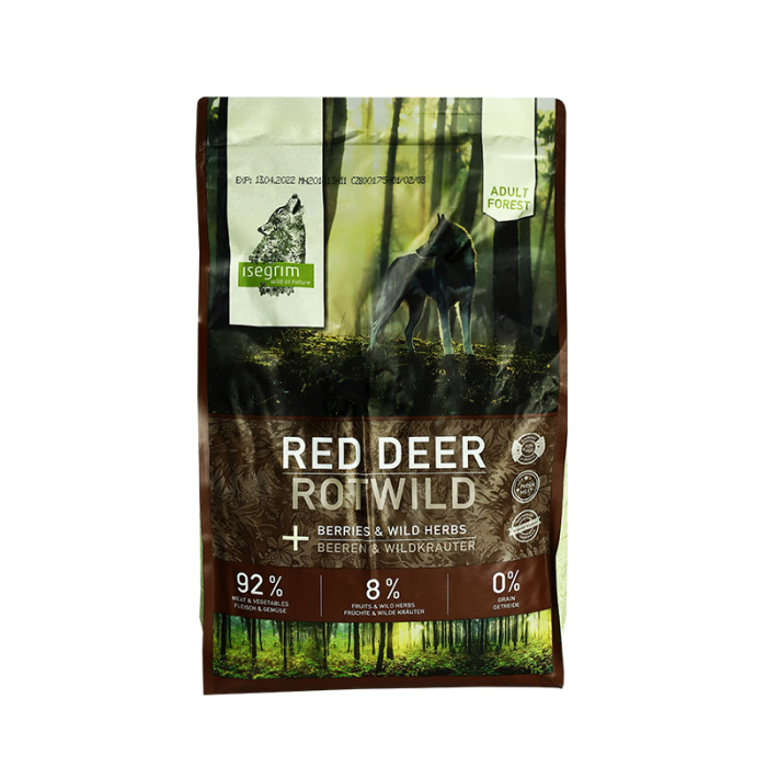 Isegrim Forest ADULT Red Deer with Berries - сухий корм оленина з ягодами та дикорослими травами для собак