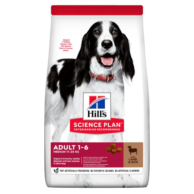 Hill's SP Canine Adult Medium Breed Lamb & Rice Сухий корм з ягням і рисом для дорослих собак середніх порід
