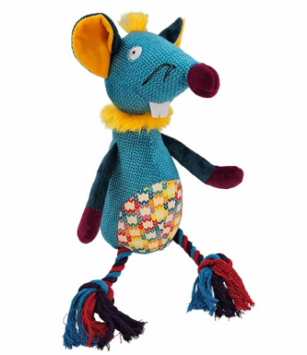 Nobby М'яка іграшка для собак Плюшева Миша з пискавкою та канатами