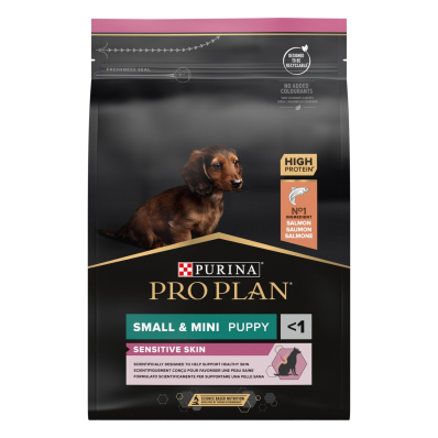 Pro Plan Small & Mini Puppy Sensitive Skin Сухий корм з лососем для цуценят малих порід
