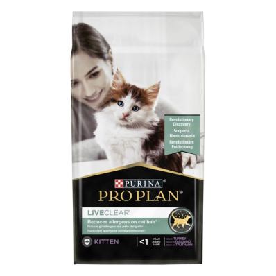Pro Plan LiveClear Kitten Turkey Сухой корм с индейкой для котят