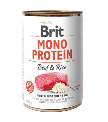Brit Care Mono Protein Dog Beef & Rice - консерва для собак з яловичиною та рисом