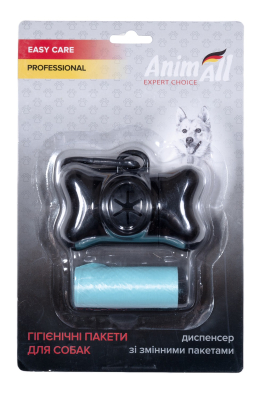 AnimAll Диспенсер зі змінними пакетами, чорний