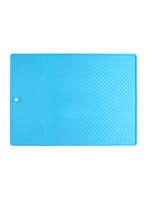 Dexas Pet Bowl Grippmat - Килимок антиковзаючий під миску, для собак і котів 43х57 см, блакитний