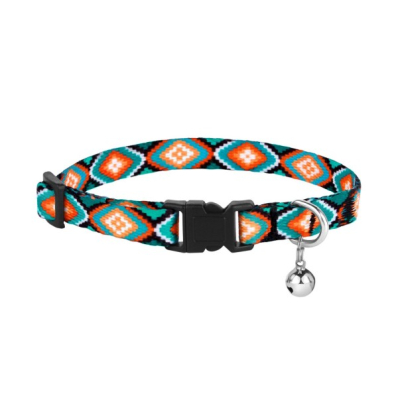Bronzedog Urban Нейлоновий нашийник "Ромби" для котів