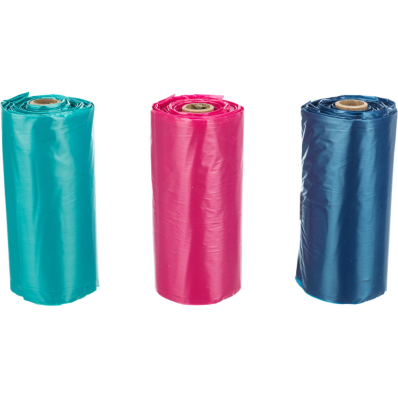 Trixie Пакети для фекалій собак з ручками, різнокольорові