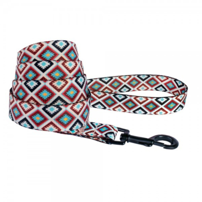 Bronzedog Urban Нейлоновий повідець для собак "Гуцульський", коричневий