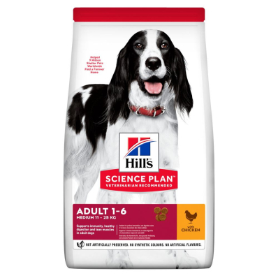 Hill's SP Canine Adult Medium Breed Chicken Сухий корм з куркою для дорослих собак середніх порід