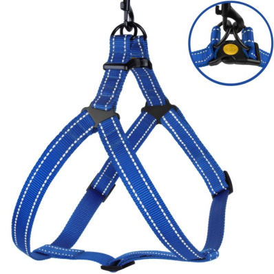 Bronzedog Active Нейлонова шлея для собак, синя