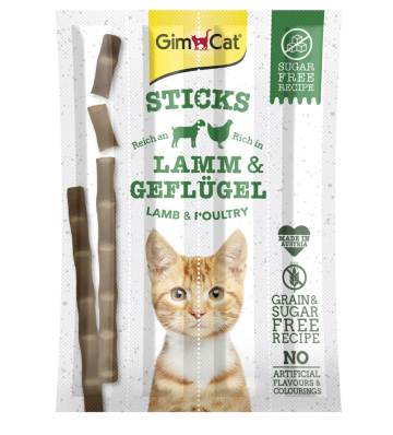 GimCat Sticks Grain-free lamb - ласощі для котів