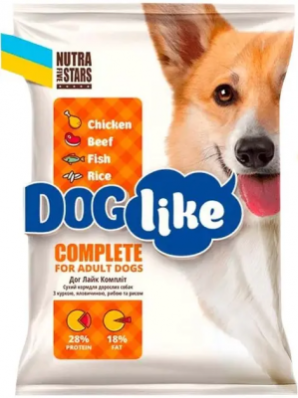Nutra 5 Stars Dog Like Complite - Сухий корм для собак з куркою, яловичиною, рибою та рисом