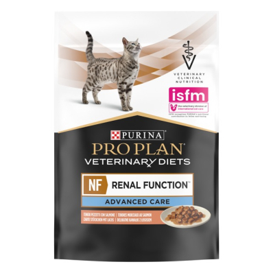 Pro Plan Veterinary Diets NF Renal Function Advance Care Кусочки в подливке с лососем для кошек