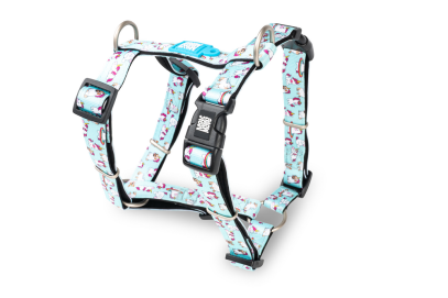 Max & Molly Urban Pets H-Harness Unicorn Шлея для собак блакитного кольору