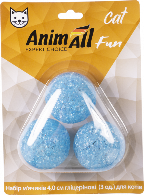 AnimAll Fun Cat Набір гліцеринових м'ячиків для котів