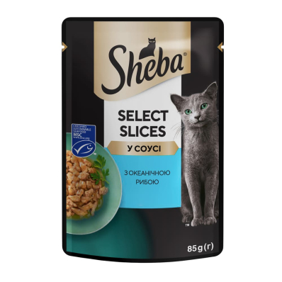 Sheba Select Slices з океанічною рибою у соусі