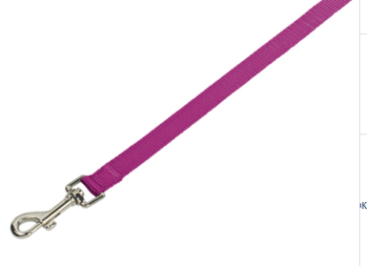 Nobby Classic Leash Нейлоновий міцний повідець з класичним карабіном для собак, малиновий