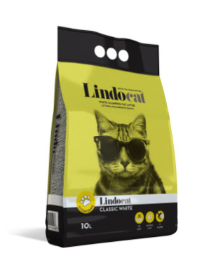 Lindocat Classic White - наповнювач бентонітовий для котячого туалету, без запаху