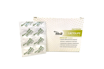 AnimAll FitoLine Лактолайф Таблетки для котів та собак