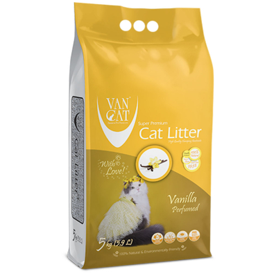 VanCat Vanilla Бентонітовий наповнювач з ароматом Ванілі для котячого туалету