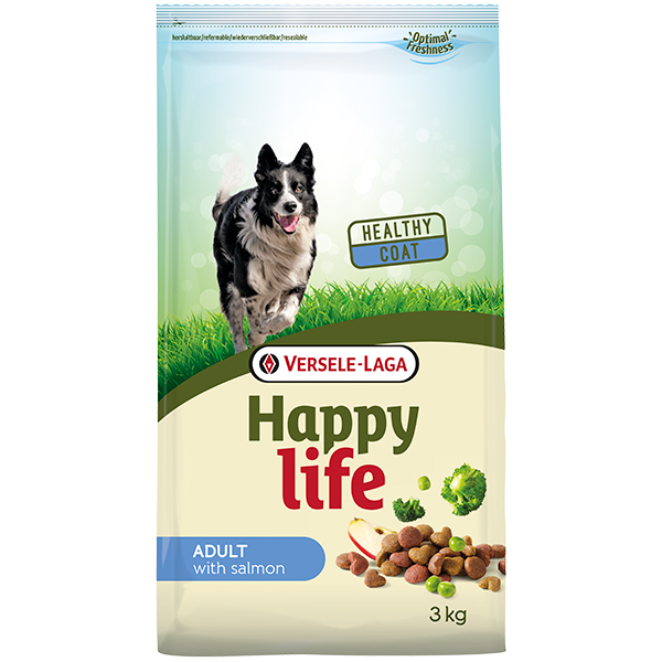 Happy Life Adult with Salmon - Сухий корм з лососем для собак всіх порід