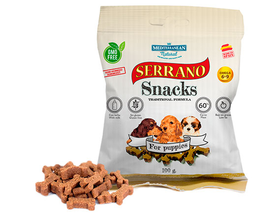 Mediterranean Natural Serrano Snacks Dog For Puppies Ласощі з курячим м'ясом і шинкою для цуценят усіх порід