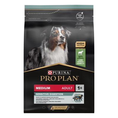 Pro Plan Dog Adult Medium Sensitive Digestion Lamb Сухий корм з ягням для дорослих собак середніх порід