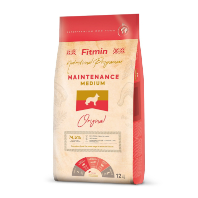 Fitmin Dog Medium Maintenance - повноцінний сухий корм середньої калорійності для дорослих собак середніх порід