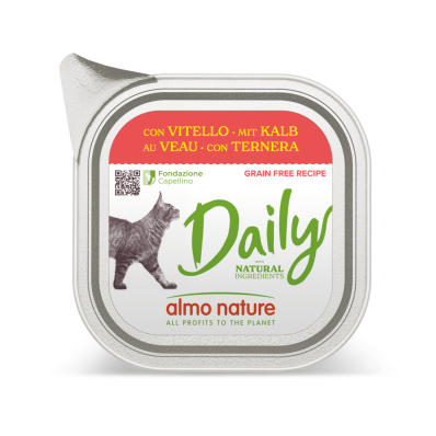 Almo Nature Daily Cat Паштет з телятиною для котів