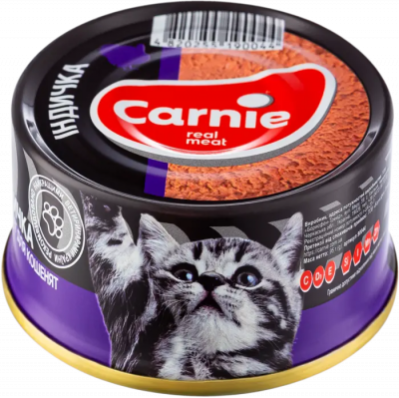 Carnie Паштет для кошенят м'ясний, з індичкою