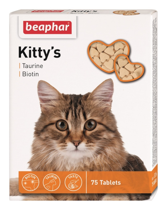 Beaphar Kitty's Taurin & Biotin Вітаміни для дорослих котів