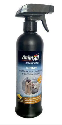 AnimAll Cleane Home Спрей ліквідатор запахів та біологічних плям, кориця з апельсином