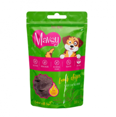 Mavsy Lamb chips - ласощі для собак, чіпси з ягнятиною