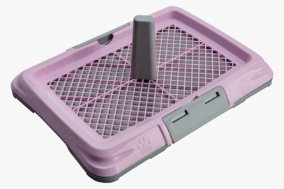 Irak Plastik Туалет для собак під пелюшку зі стовпчиком, фіолетовий