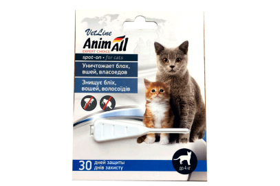 AnimAll VetLine Spot-On Капли от блох и клещей для кошек