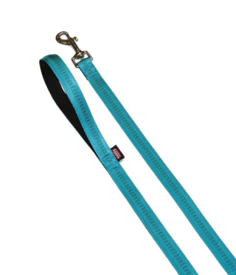 Nobby Soft Grip 120 Leash Нейлоновий повідець з м'якою підкладкою для собак, бірюзовий