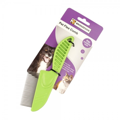 Bronzedog Гребінець з ручкою для вилучення бліх і вошей
