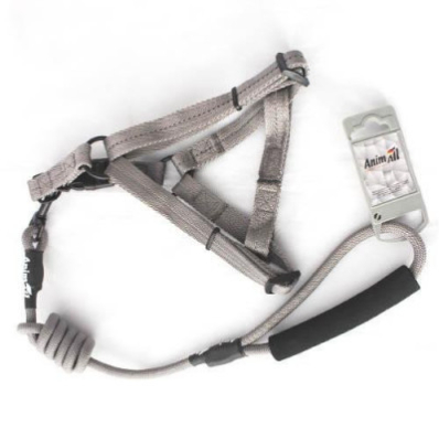 AnimAll Набір шлея і повідець, сірий