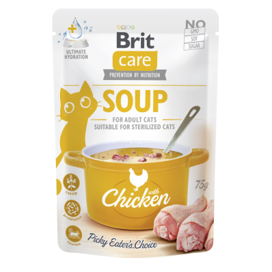 Brit Care Soup with Chicken Беззерновий вологий корм з куркою для дорослих котів