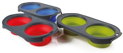 Dexas Collapsible Pet Feeder - подвійна складна миска для собак і котів, 240, 600 та 1200 мл